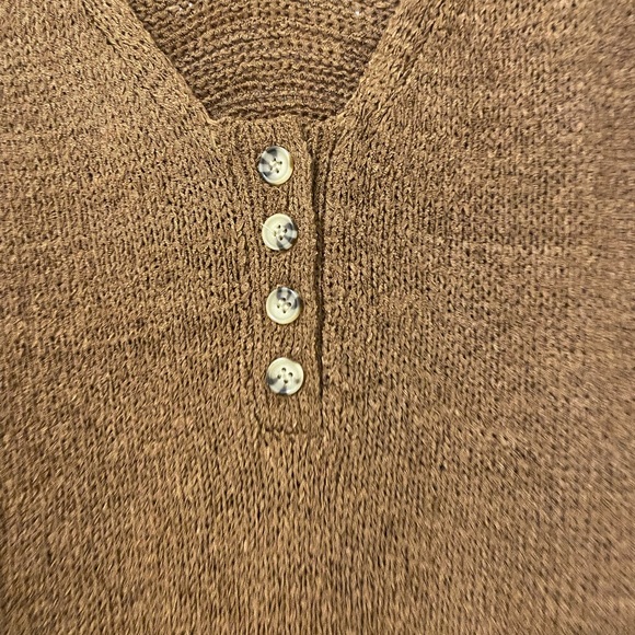 Knitted brown dress coverup - Picture 2 of 9